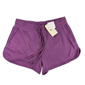 Fabletics Shorts Women's 2XL Purple Sue Sweatshorts II Active SO2042492 NWT